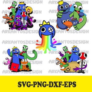 Bundle Rainbow friends SVG / Rainbow friends Svg, Eps, Dxf, Png / Cutting File / Cricut / Еasy to use