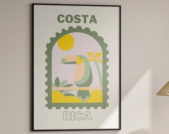 Sage Green Costa Rica Wall Art, Costa Rica Print, Costa Rica Poster, Sage Green Print, Printable Wall Art, Modern Home Wall Decor, Digital