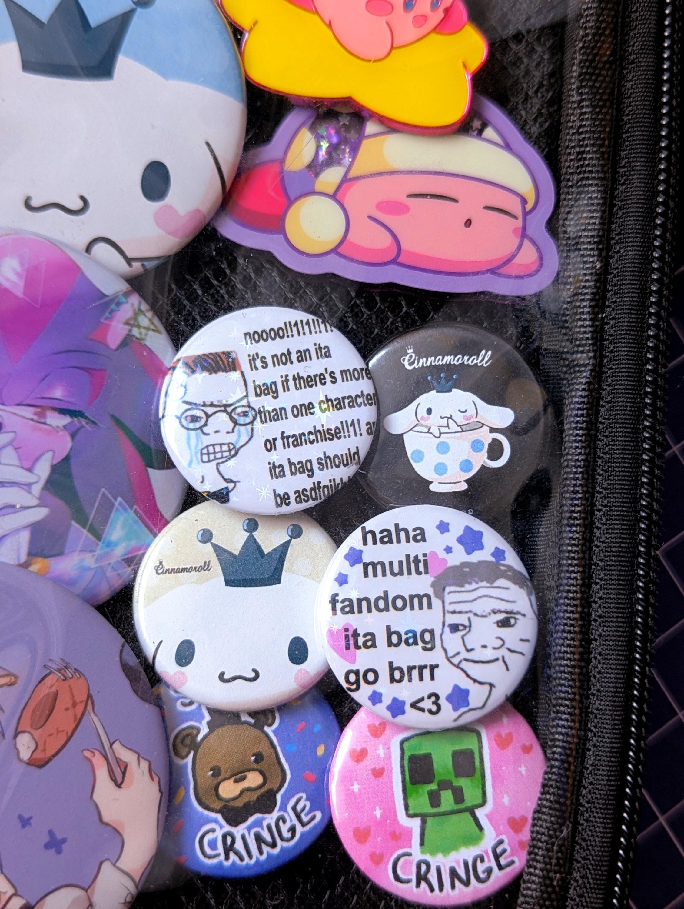 Haha Multi Fandom Ita Bag Go Brrr Meme Badge - Etsy New Zealand