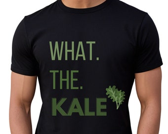 Camicia vegana, camicia divertente, What the Kale, camicia vegetariana, camicia vegetale, regalo vegano, vegetariano, mangiare verdure non carne, camicia dietetica a base vegetale