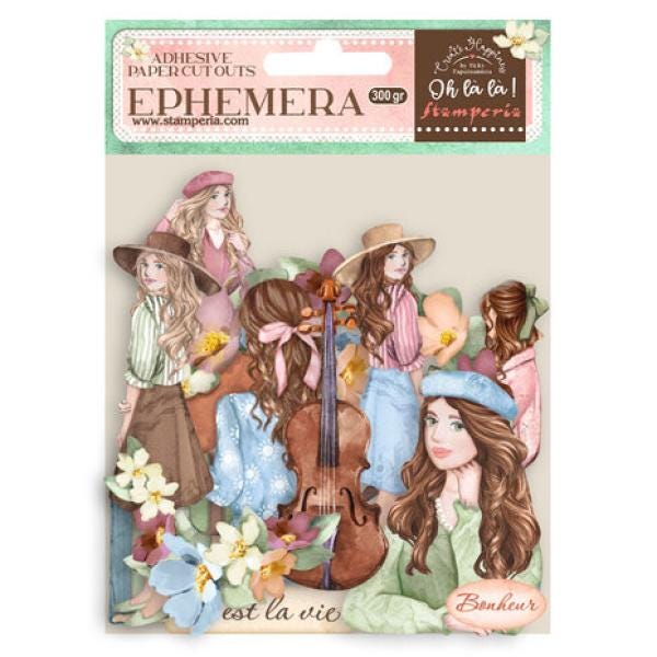 Stamperia, Créer du bonheur Oh lá lá Filles et fleurs Éphémères