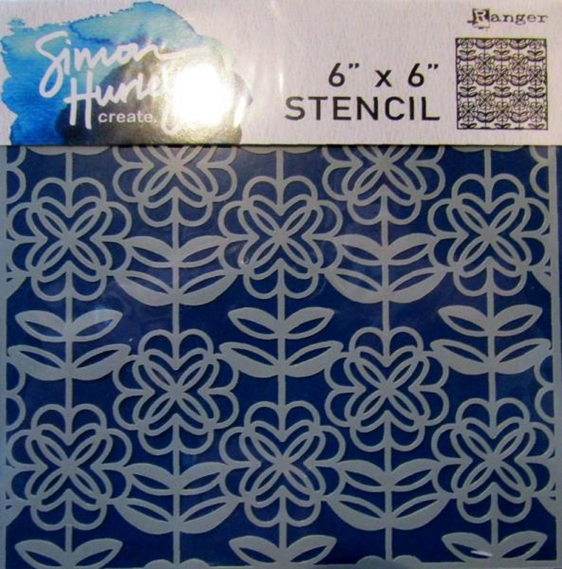 Ranger, Simon Hurley Create. Stencil Flower Power - Etsy