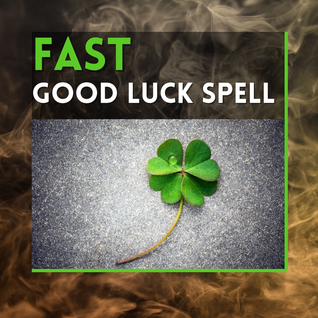 Fast Good Luck Spell White Magic, Clean & Safe - Etsy