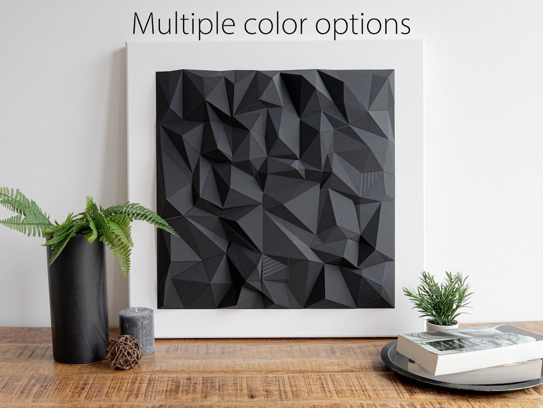 Contemporary Geometric Wall Art Sculpture polygonal Sky, Multiple