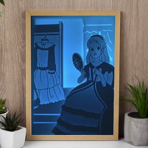 Princess Sarah animated digital file to create a bright frame image 1