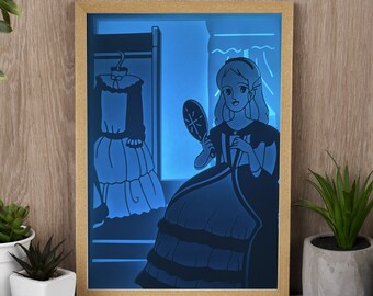 Princess Sarah animated digital file to create a bright frame