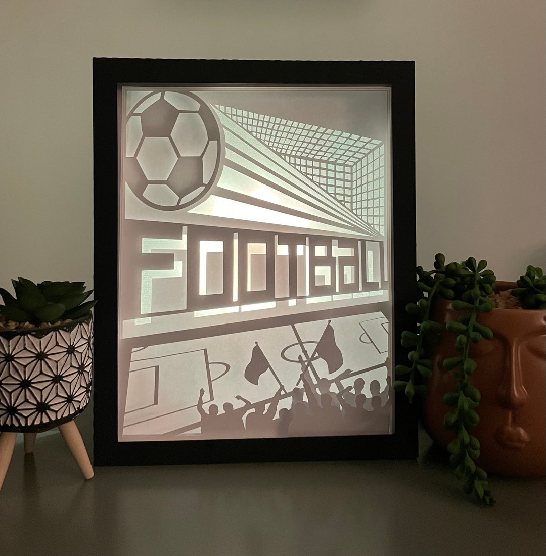 Lightbox Football Digital File to Create a Light Frame Etsy