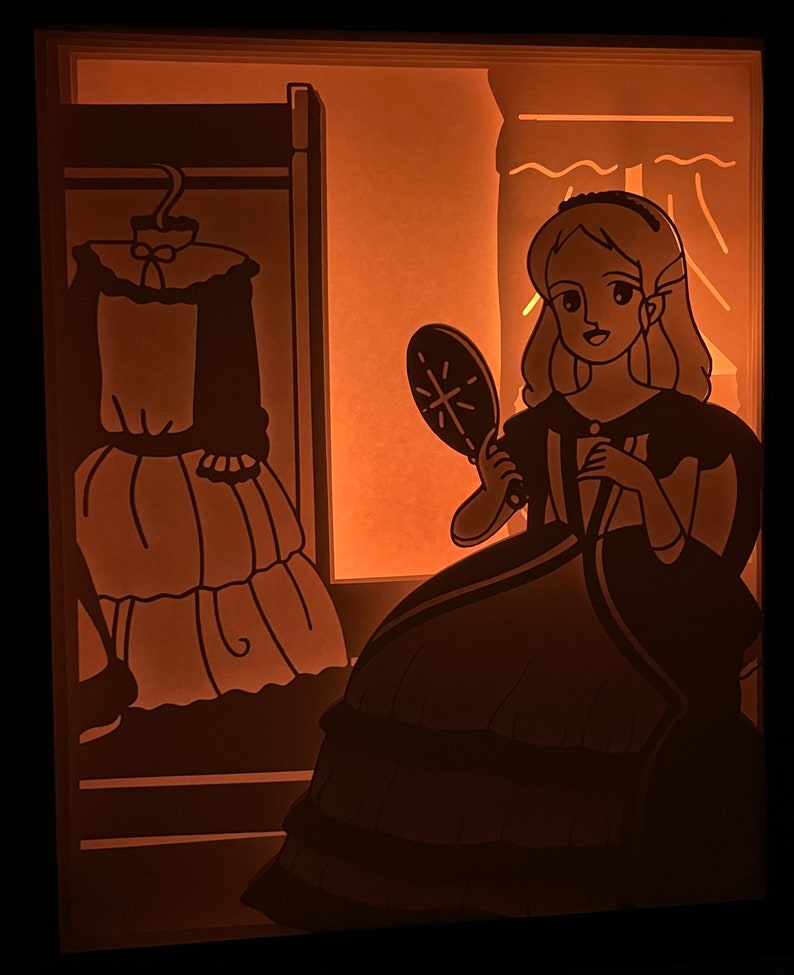 Princess Sarah animated digital file to create a bright frame image 5