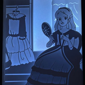 Princess Sarah animated digital file to create a bright frame image 3