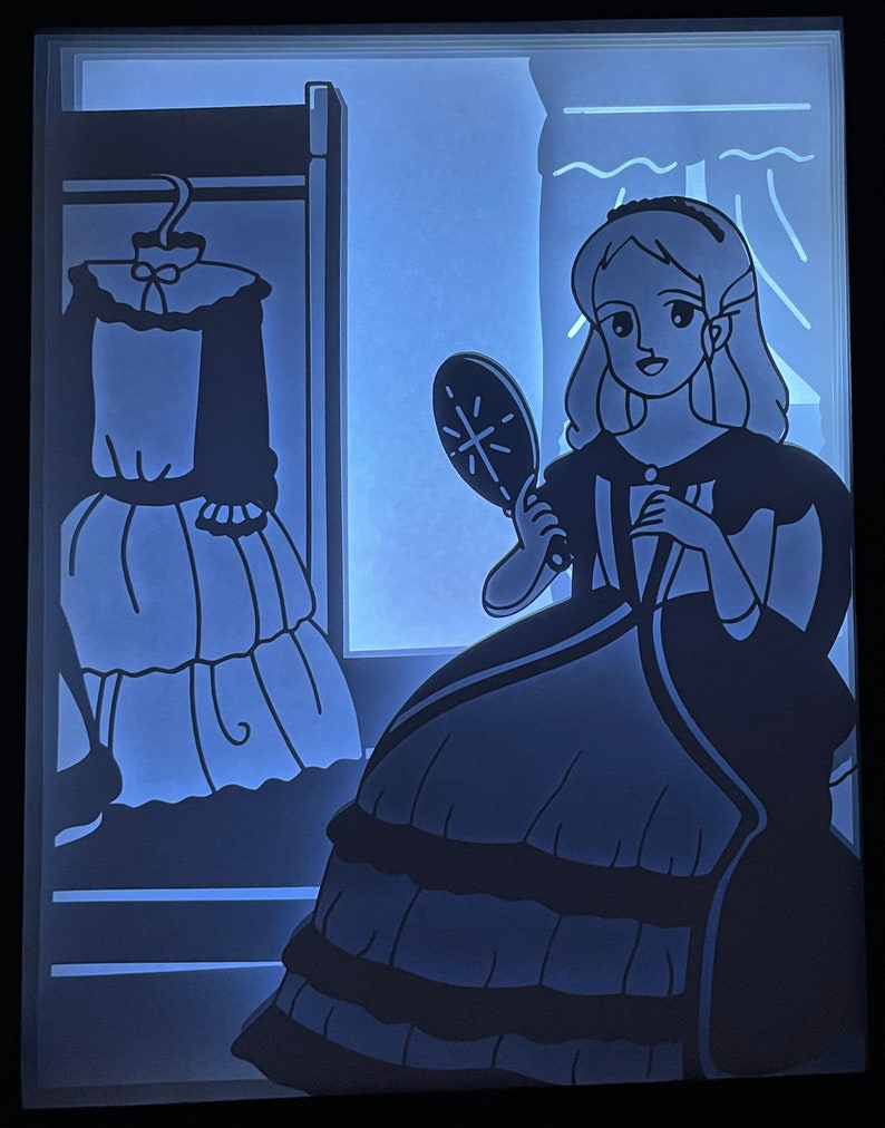 Princess Sarah animated digital file to create a bright frame image 3