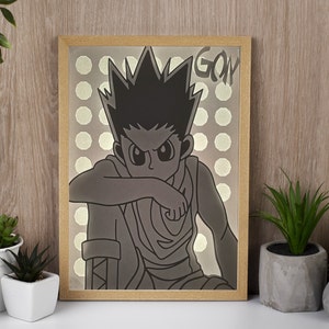 Lightbox manga gon hunter x hunter digital file to create a light frame