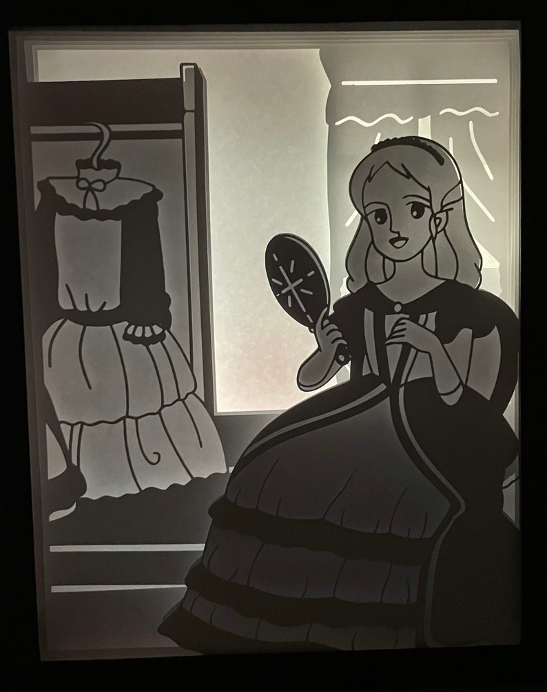 Princess Sarah animated digital file to create a bright frame image 2