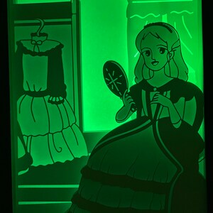 Princess Sarah animated digital file to create a bright frame image 4