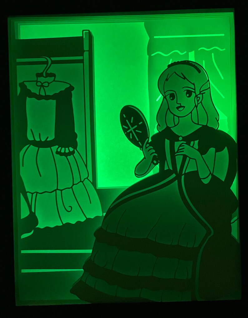 Princess Sarah animated digital file to create a bright frame image 4