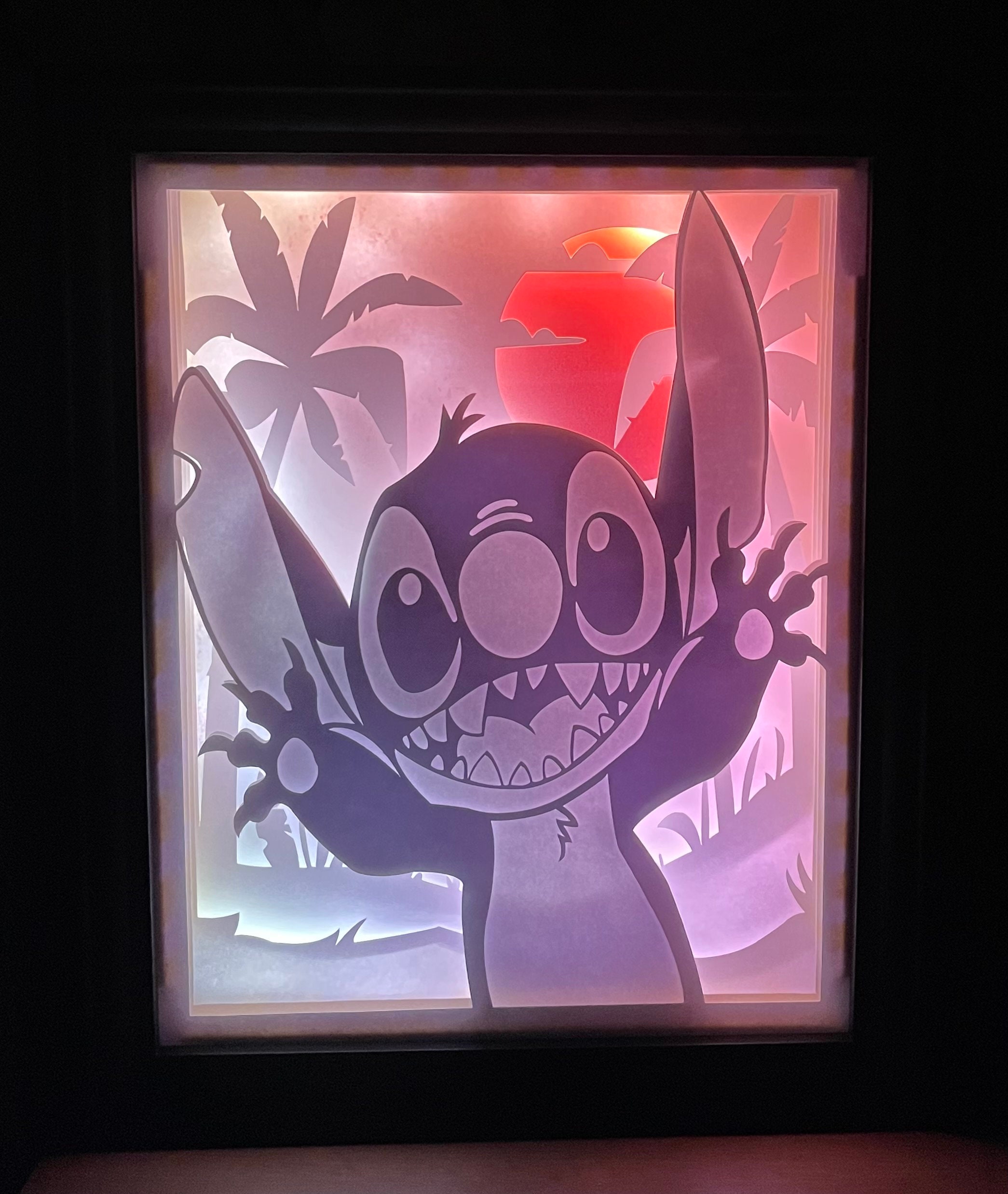 Veilleuse Stitch, Lilo et Stitch, lampe personnalisée, Disneyland