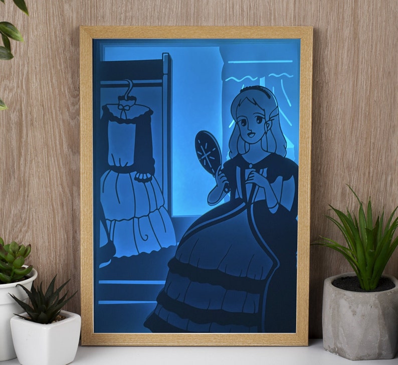 Princess Sarah animated digital file to create a bright frame image 1