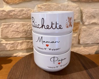 bol personnalisé avec prénom