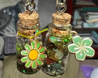 Prosperity and Good Luck Wish Bottle Necklace