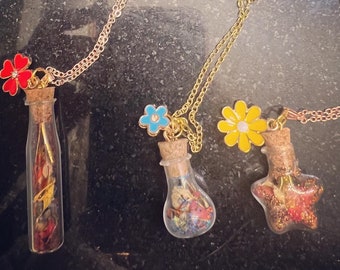 Flower Power Fairy Necklaces
