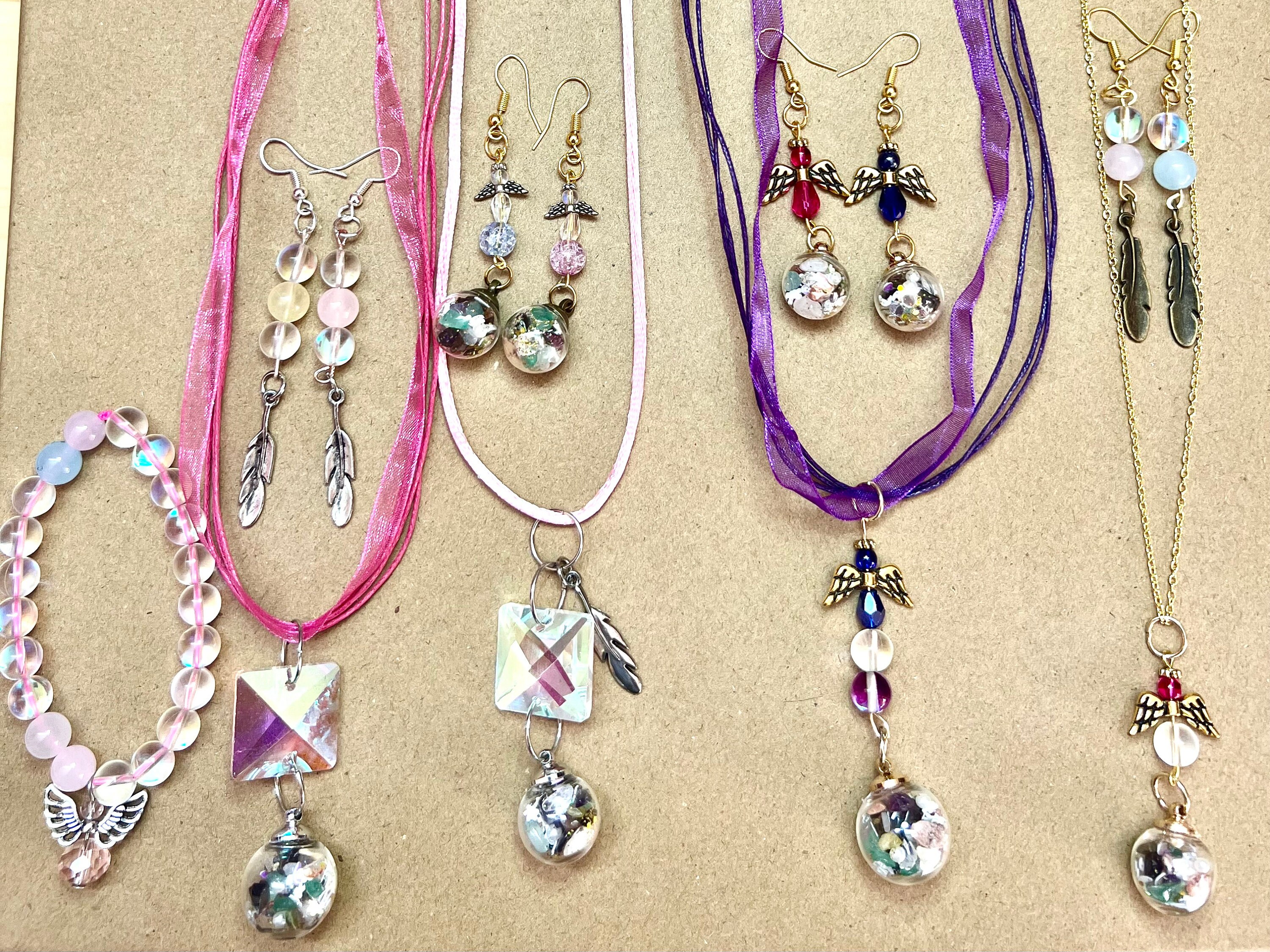 Guardian Angel Aura Quartz Jewelry Set