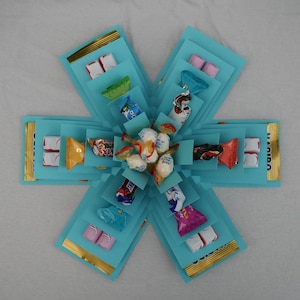 Explosionsbox l Geschenkbox leer l Candy Explosionsbox für Geburtstag, Hochzeit, Geldgeschenk, Jahrestag, Weihnachten, Gutschein, Abschluss