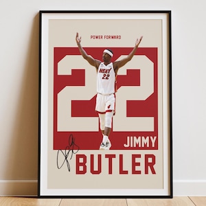 Jimmy Butler Poster, Basketball Print, Basketball Fan Gifts, Basketball Home Decor