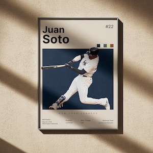 Juan Soto Poster, Baseball Wall Art, Baseball Wall Decor, Baseball Fan Gifts, Baseball Printable poster