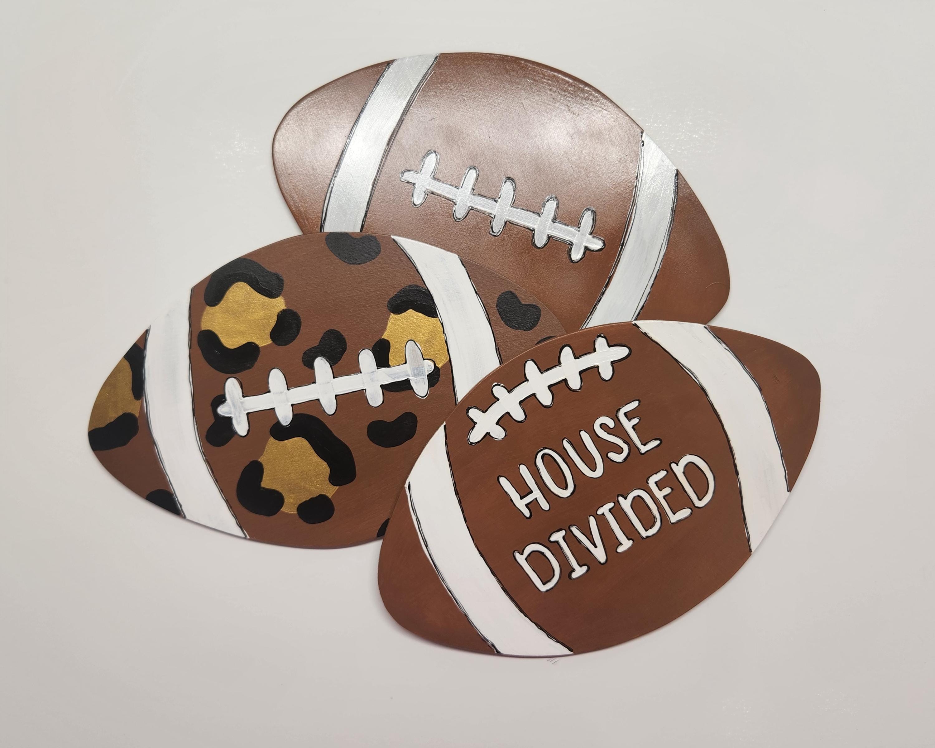 Football Wreath Attachment - House Divided, Leopard, & Classic