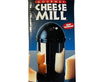 Molino de queso gourmet Jesco clásico con 2 cuchillas para rallar queso, dulces, nueces y más