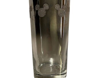 Walt Disney Mickey Mouse Glass Tumbler, Metallic Silver