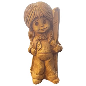 Vintage 1977 “FANNYKINS” Bill Mack Figurine 8 5/8”   “Ski Queen”