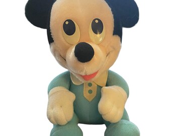 Peluche vintage de Mickey Mouse de Disney Babies de 1984
