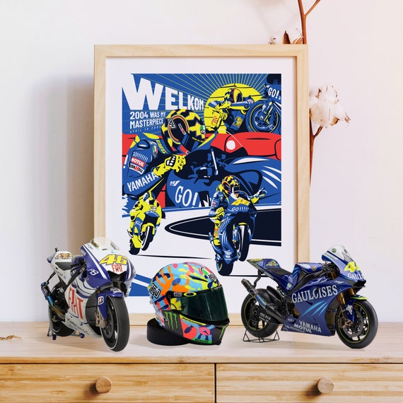 Valentino Rossi Motogp 2004 Welkom Wall Art Print Poster - Etsy