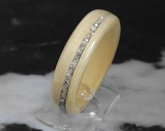 Wood & Glitter Rings