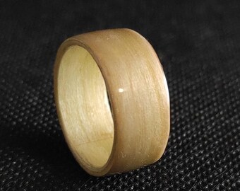 Handmade Maple Wood Wedding Band, Custom Personalized Wooden Ring, Eco-Friendly Unisex Minimalist Ring - Unique Nature-Inspired Gift