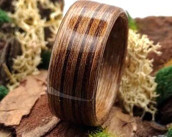 Handmade Bentwood Teak Wood Ring For Men And Women – Custom Minimalist Wooden Wedding Band, Unisex Promise Ring, Gift For Any Occasion