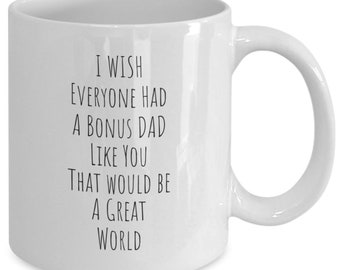 Bonus Dad Coffee Mug, Stepdad Gift, Fathers Day