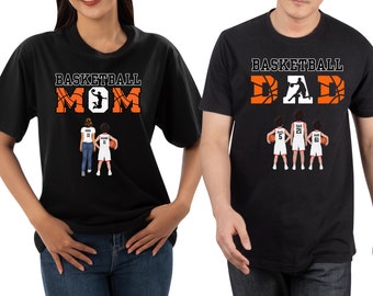 Basketball Dad shirt, Basketball Mom Shirt, Basketball Brother shirt, Basketball sister Shirt, personalized basketball shirt, Sports Tshirt