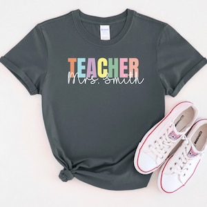 Custom Teacher Tshirt, Personalized Teacher Shirt, Teacher Teams Shirt, Teacher Tees, Gift for teacher, teacher gift, back to school