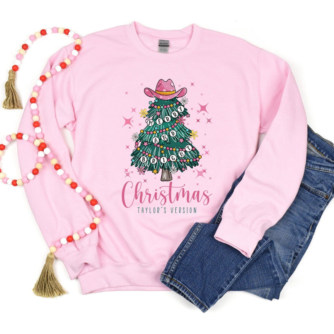 Linda sudadera navideña, pulsera de amistad árbol de Navidad, Navidad