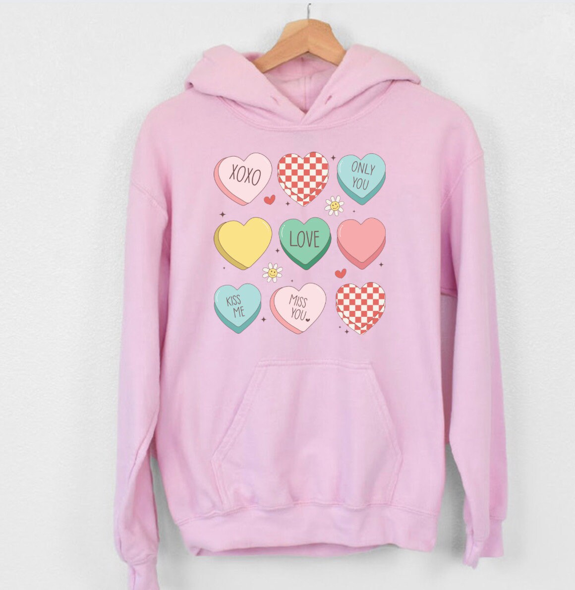 Camisa Candy Hearts Valentines, sudadera con mensaje de corazón ...