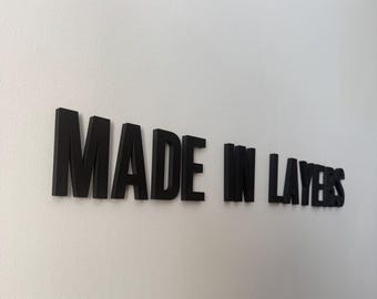 Benutzerdefinierte 3D-Buchstaben & personalisierte Beschilderung | 3D Namensschild | Benutzerdefinierte Bürodekor