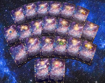Cosmic Astrology Numerology Oracle Cards | 71 Tarot Inspired Divination Deck