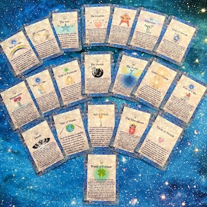 Baraja de tarot Visiones místicas, cartas del tarot, tarot avanzado, baraja de tarot grande, espiritual, bruja, meditación, adivinación, herramientas espirituales.