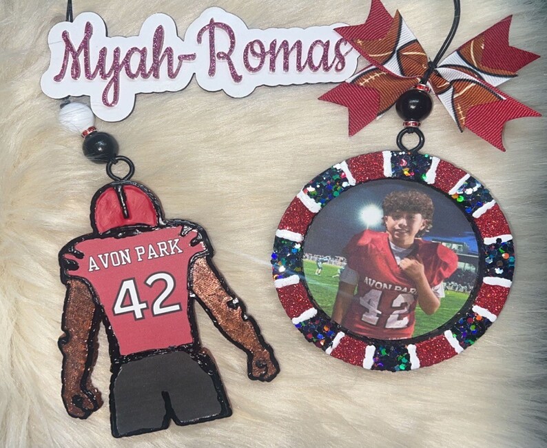 Football Player Freshie Senior Year Gifts Customized Freshie Etsy