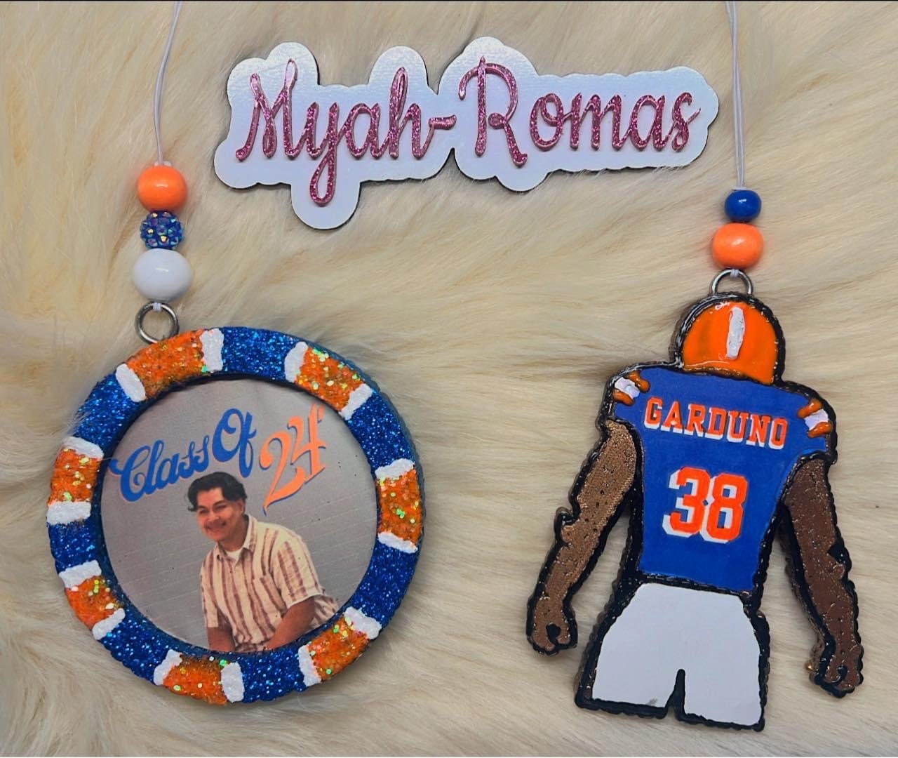 Football Player Freshie Senior Year Gifts Customized Freshie Etsy