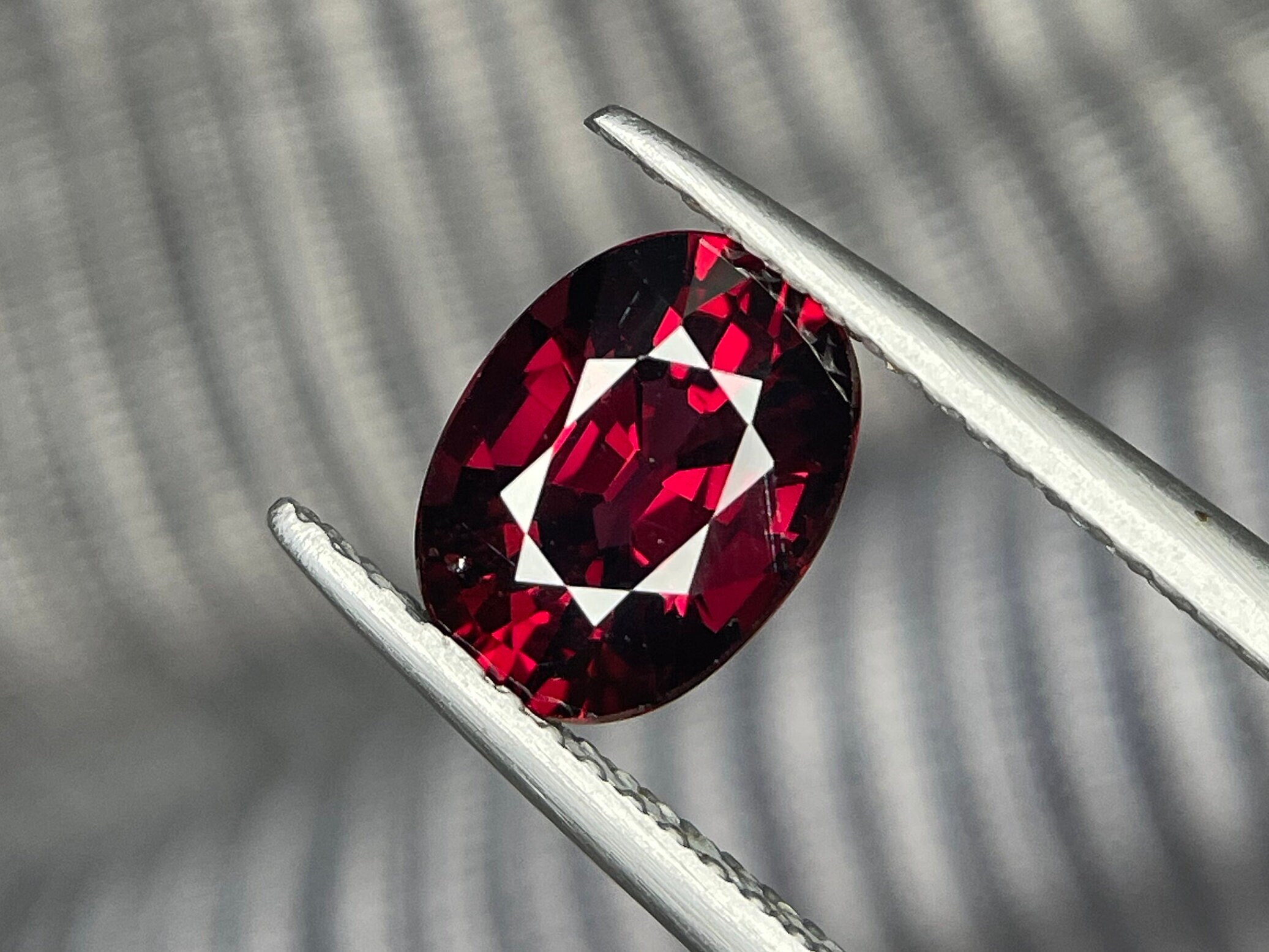 2.07 Ct Ultimate Rhodolite Garnet Reddish Pink Oval Cut for - Etsy