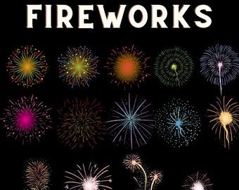 New year Firework Fireworks overlays, Fireworks Clip art,fireworks photoshop overlaysfireworks overlay, wedding fireworks,PNG SVG PDF, Jpeg