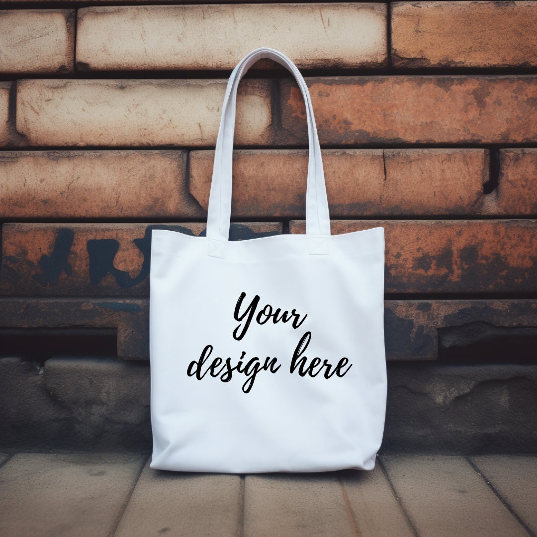 6 Plain White Tote Bag Mock Up, Canvas Tote Bag Mockup, Tote Bag Mock