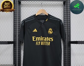 Camiseta Real Madrid Tercera 2023-2024 Nueva Aficionados La Liga Retro